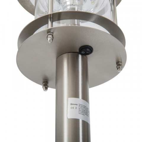 Zahradní solární lampa 60 cm | stříbrná č.4