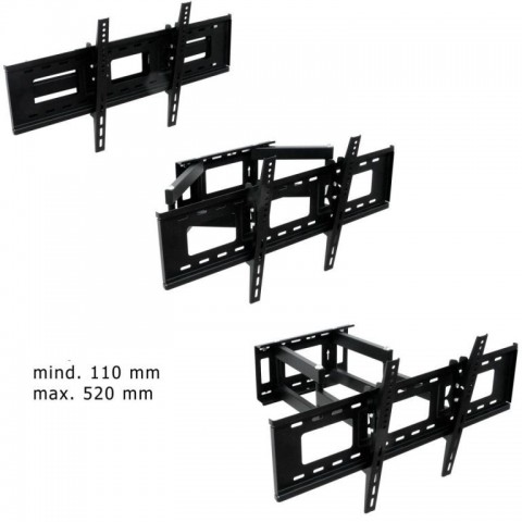 Nástěnný držák na TV a LCD monitory do 66" č.5
