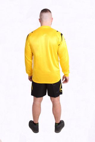 UHLSPORT žlutý dres s černými kraťasy vel. M č.3