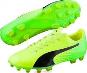 Kopačky lisovky Puma 17.2 FG 10401501 | Ywllow-Green-Black | velikost 42 (US 9 / UK 8) č.1
