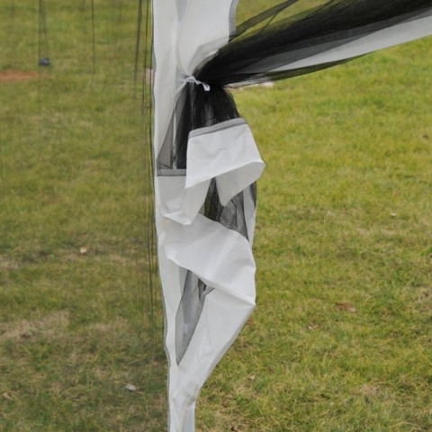 Zahradní párty stan 4 x 3 m s bočnicemi (moskytiéry) | bílý č.6