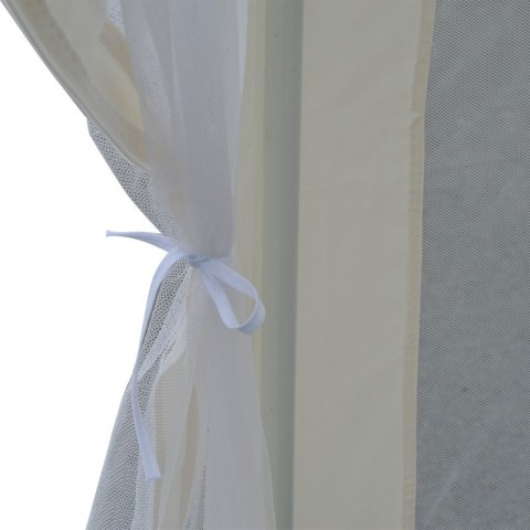 Zahradní párty stan 3,9 x 3,9 m s bočnicemi (moskytiéry) | krémový č.4