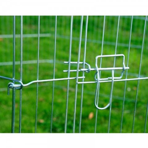 Kovová ohrádka pro štěňata 8-dílná 63 x 107 cm č.5