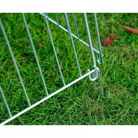 Kovová ohrádka pro štěňata 8-dílná 63 x 107 cm č.6