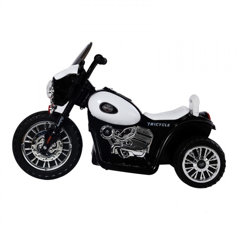 Dětská elektrická motorka Harley, černá č.3