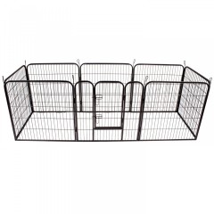 Kovová ohrádka pro pejsky a štěnata 8-dílná 80 x 60 cm č.2