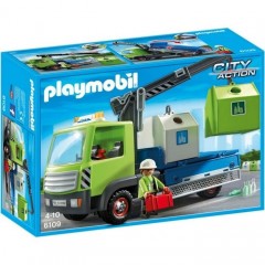 Playmobil 6109 Nákladní vůz s kontejnery na sklo č.1