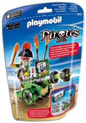Playmobil 6162 Kapitán pirátů s interaktivním zeleným kanónem č.1