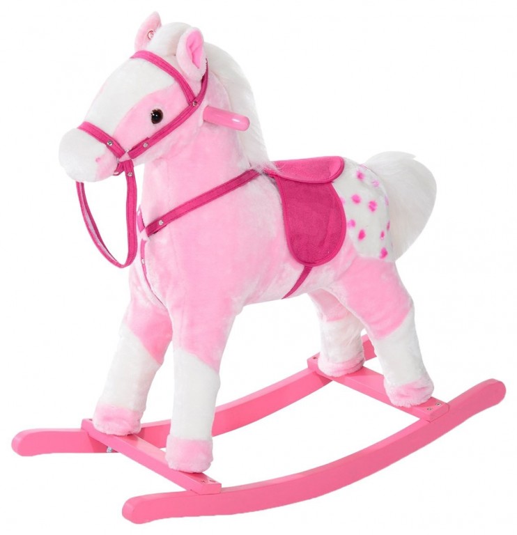Houpací koník se zvuky | růžový