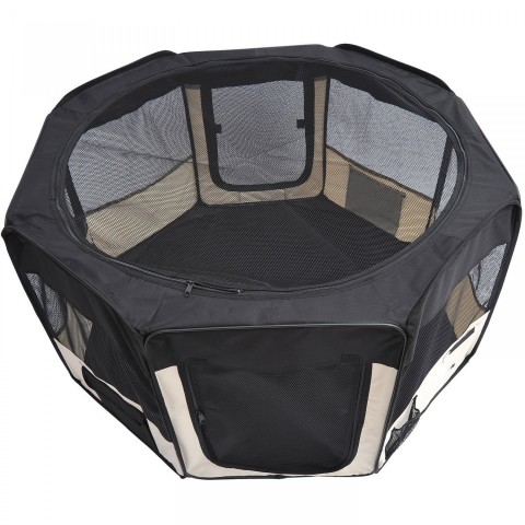 Ohrádka pro psy 114 x 114 x 58 cm | černá č.4