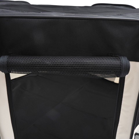 Ohrádka pro psy 114 x 114 x 58 cm | černá č.5