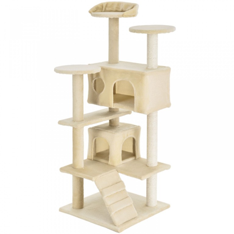 Škrabadlo pro kočky 130x49x49 cm | béžové