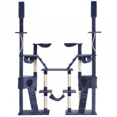 Škrabadlo pro kočky 180x45x260 cm | tmavě šedé č.1