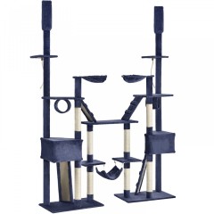 Škrabadlo pro kočky 180x45x260 cm | tmavě šedé č.2