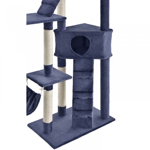 Škrabadlo pro kočky 180x45x260 cm | tmavě šedé č.7