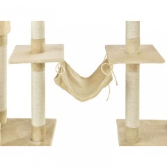 Škrabadlo pro kočky 180x45x260 cm | béžové č.3