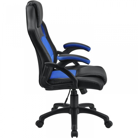 Kancelářská židle Racing design | modro-černá č.3