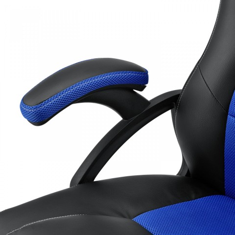 Kancelářská židle Racing design | modro-černá č.5