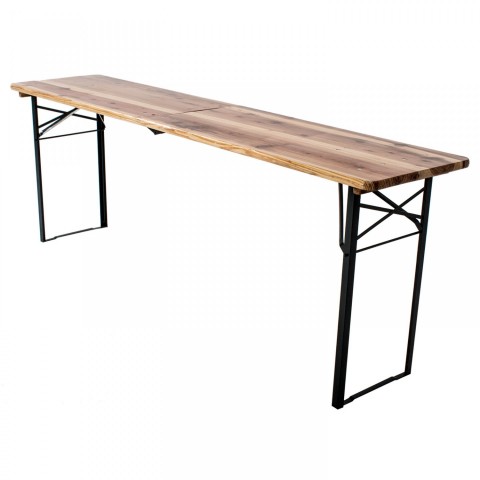 Skládací pivní set 220 x 50 x 25 cm | 3 nohy na lavici č.9