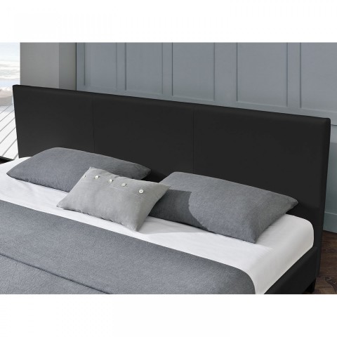 Čalouněná postel Barcelona 140 x 200 cm | černá č.4