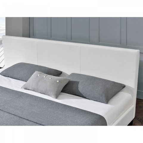 Čalouněná postel Barcelona 160 x 200 cm | bílá č.4