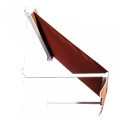 Zatahovací markýza 122 x 70 cm | hnědá č.2