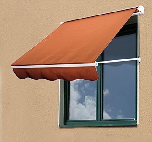 Zatahovací markýza 122 x 70 cm | hnědá č.3