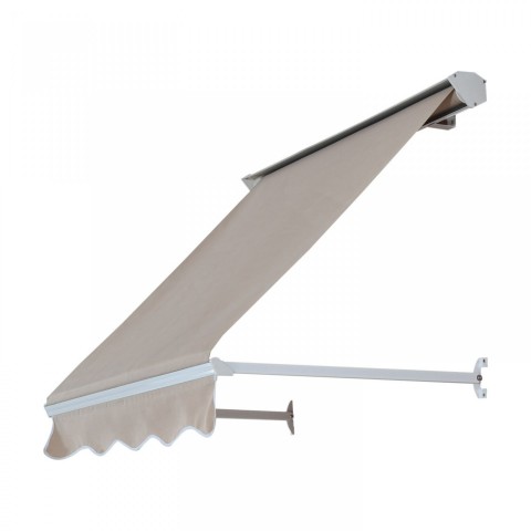 Zatahovací markýza 122 x 70 cm | béžová č.4