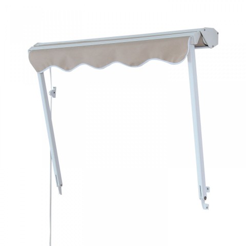 Zatahovací markýza 122 x 70 cm | béžová č.5