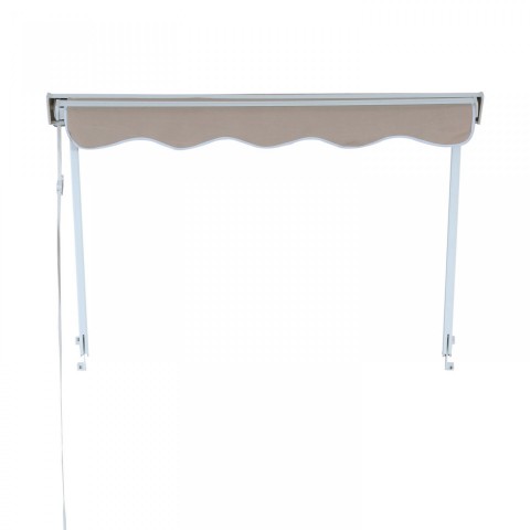Zatahovací markýza 122 x 70 cm | béžová č.6