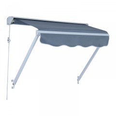 Zatahovací markýza 122 x 70 cm | šedá č.1