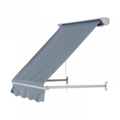 Zatahovací markýza 122 x 70 cm | šedá č.3
